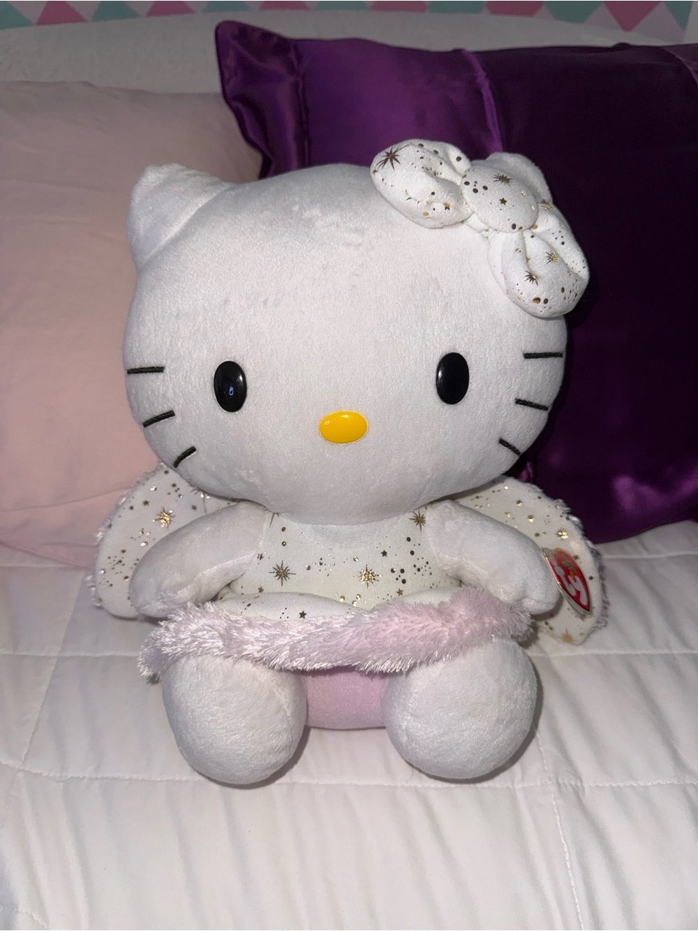Hello Kitty Sanrio Ty Beanie Buddies Fairy
Angel Plush 2012 with tag 10"